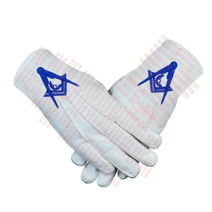 Masonic Blue Lodge Junior Deacon Apron Set – Includes Chain Collar & Cotton Gloves Masonic Hub