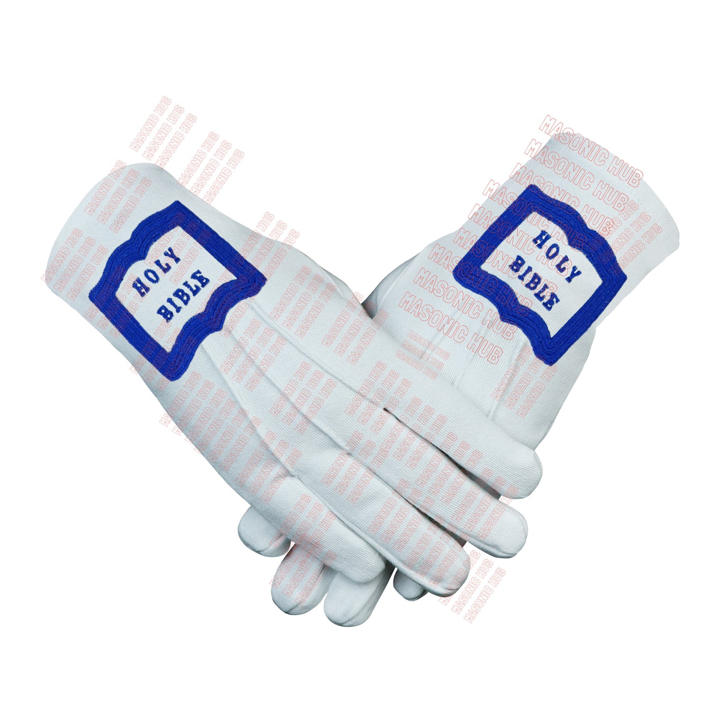 Masonic Blue Lodge Chaplain Apron Set with Chain Collar & Gloves – Officer Regalia