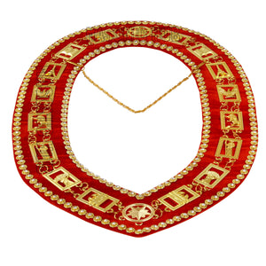 Masonic Heroines of Jericho Women's Chain Collar, HOJ COLLAR, WITH Rhinestones Masonic Hub