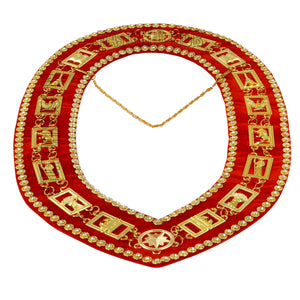 Masonic Heroines of Jericho Women's Chain Collar, HOJ COLLAR, WITH Rhinestones Masonic Hub