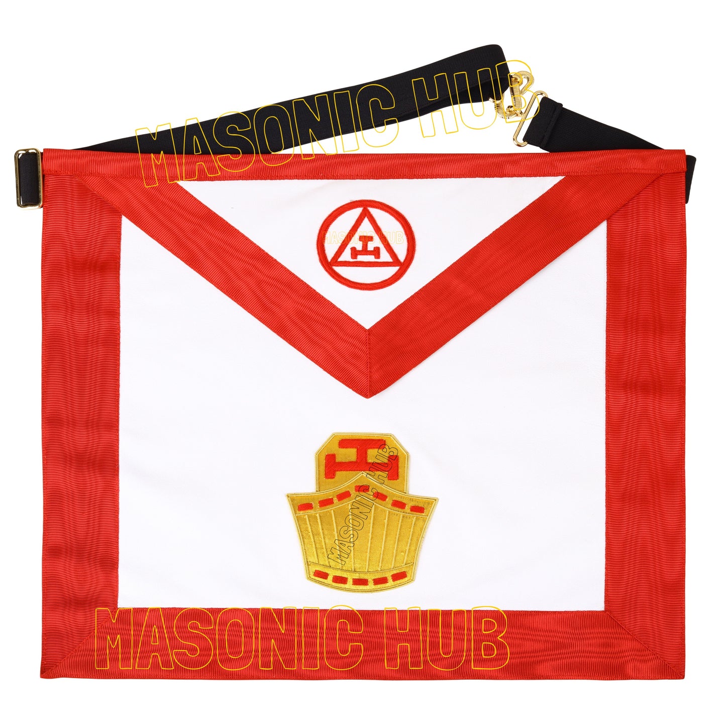 RAM Past High Priest 100% Lambskin Apron – Handmade Royal Arch Masonic Regalia