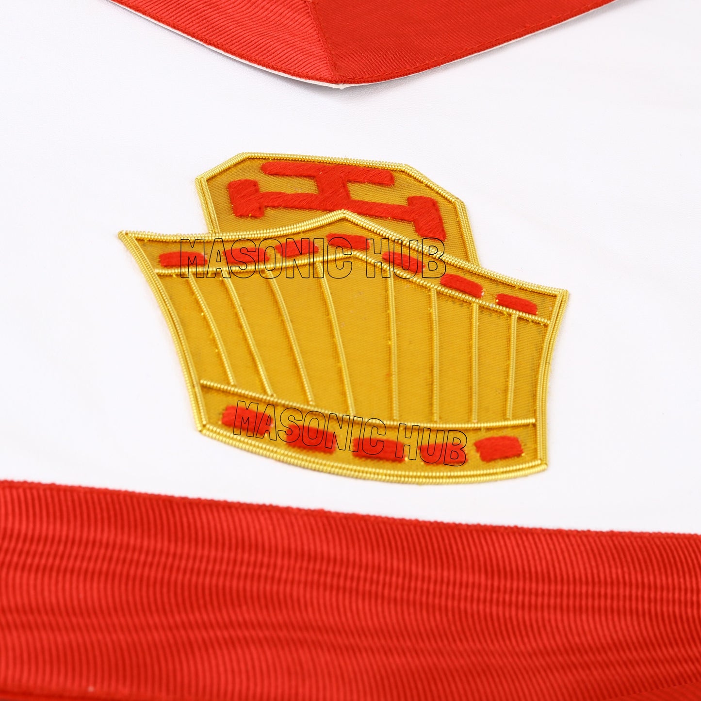 RAM Past High Priest 100% Lambskin Apron – Handmade Royal Arch Masonic Regalia