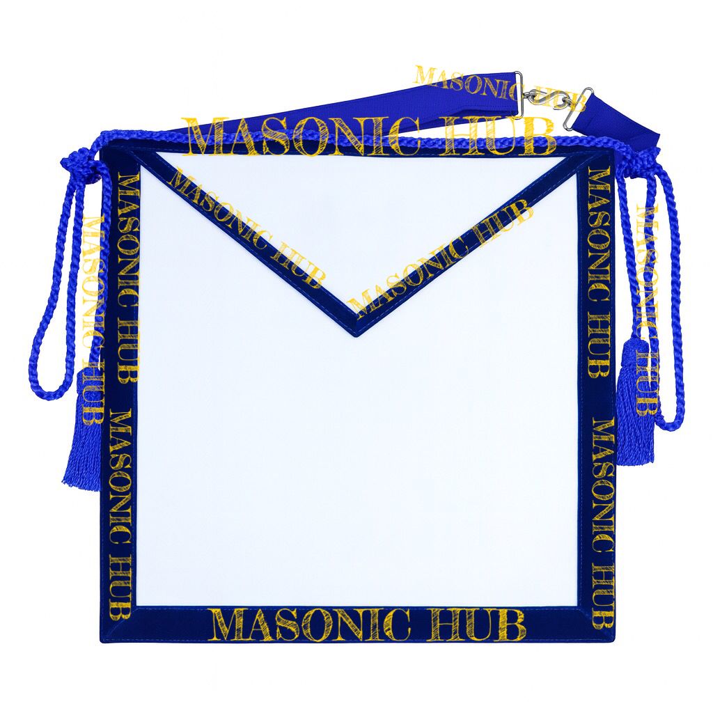 Masonic Secretary all seeing eye Apron Texas Regulation Blue Lodge Officer