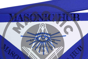 Masonic Past Master Apron – Embroidered with Metallic Silver Threads & Fringe Masonic Hub