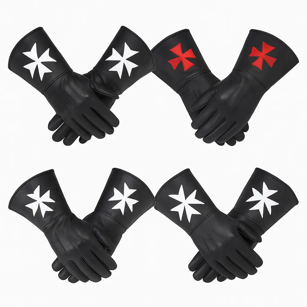 Order-Of-Malta-Gauntlets-Cuffs Masonic Hub