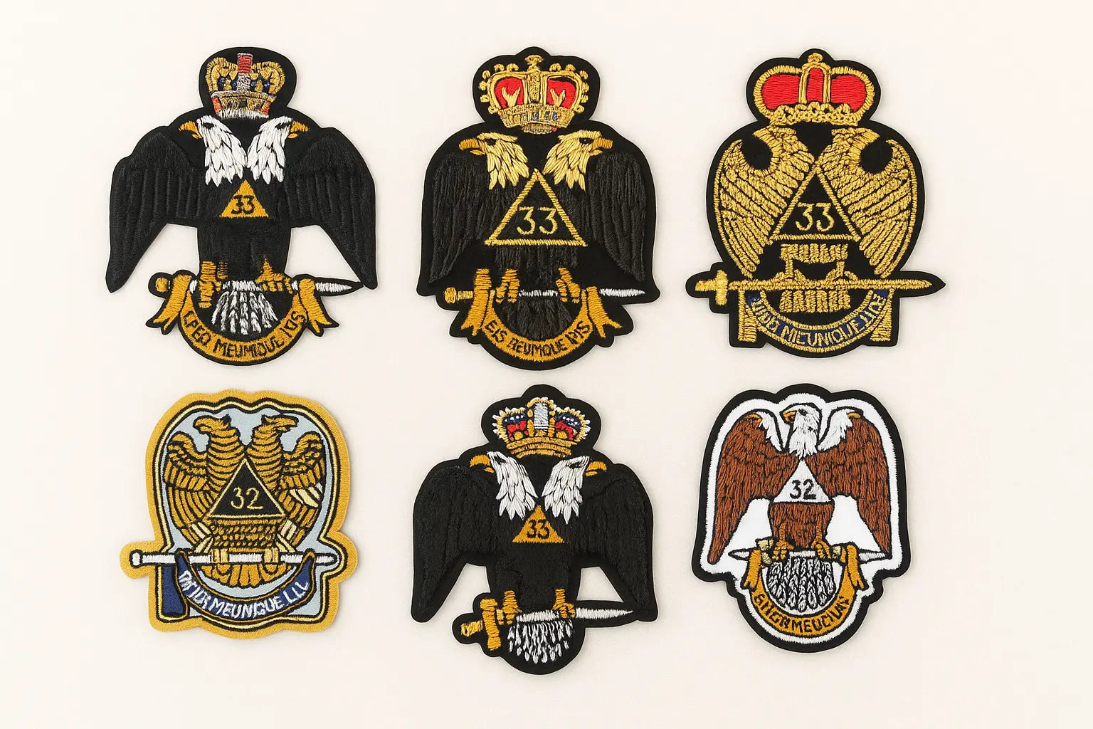 Scottish-Rite-Shriner-Badges-Patches Masonic Hub