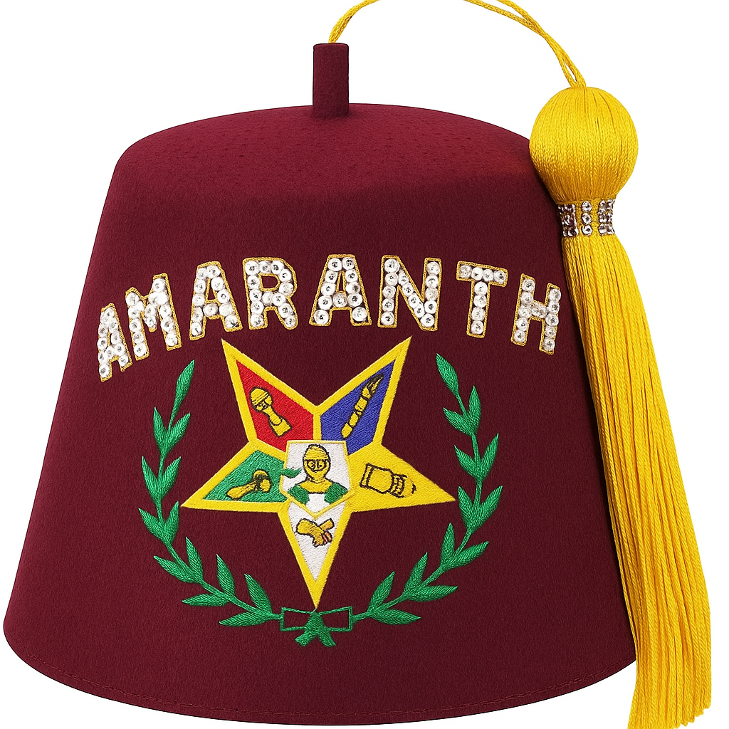 Order of the Amaranth Fez Hat