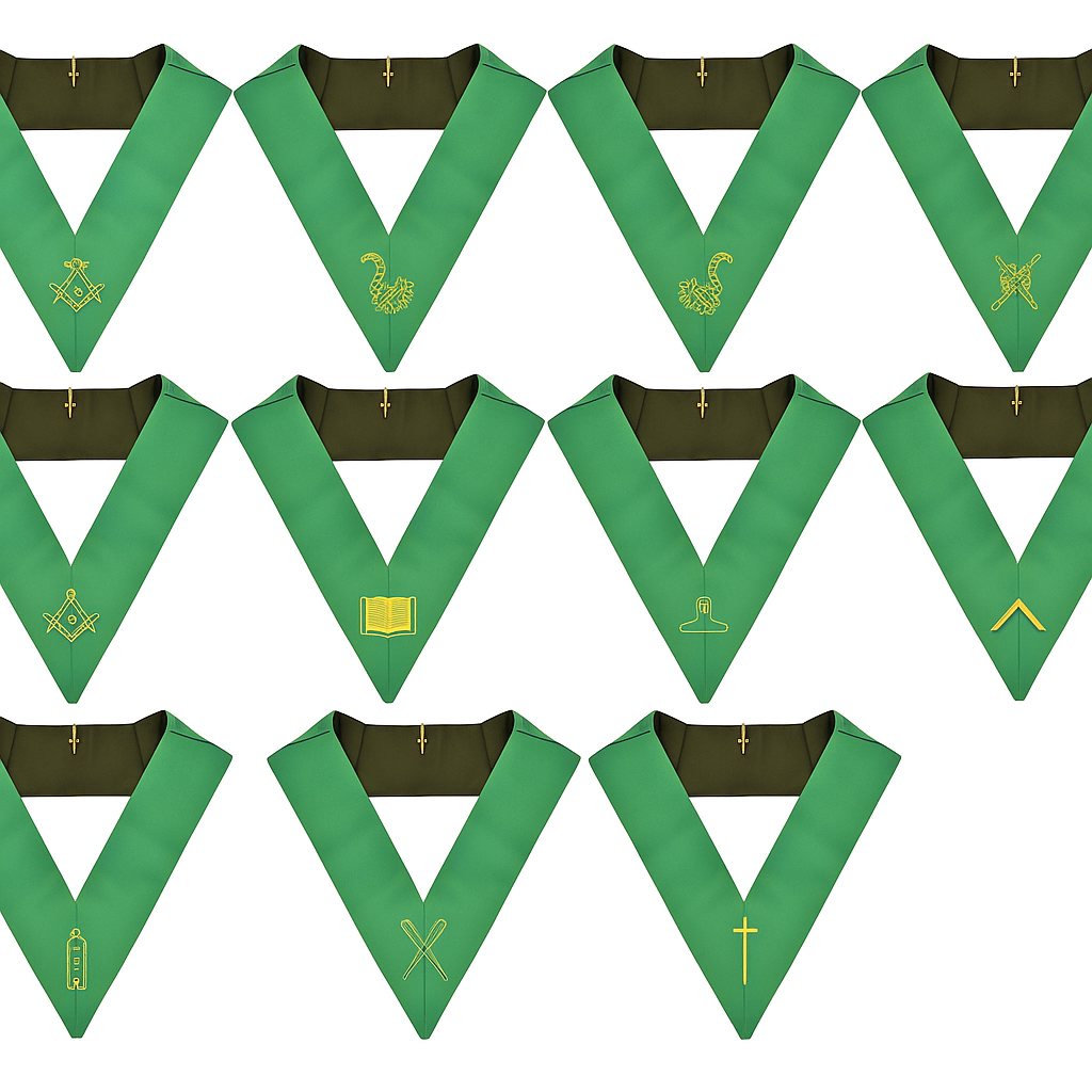 Cerneau Rite Officer Collars & Collarettes