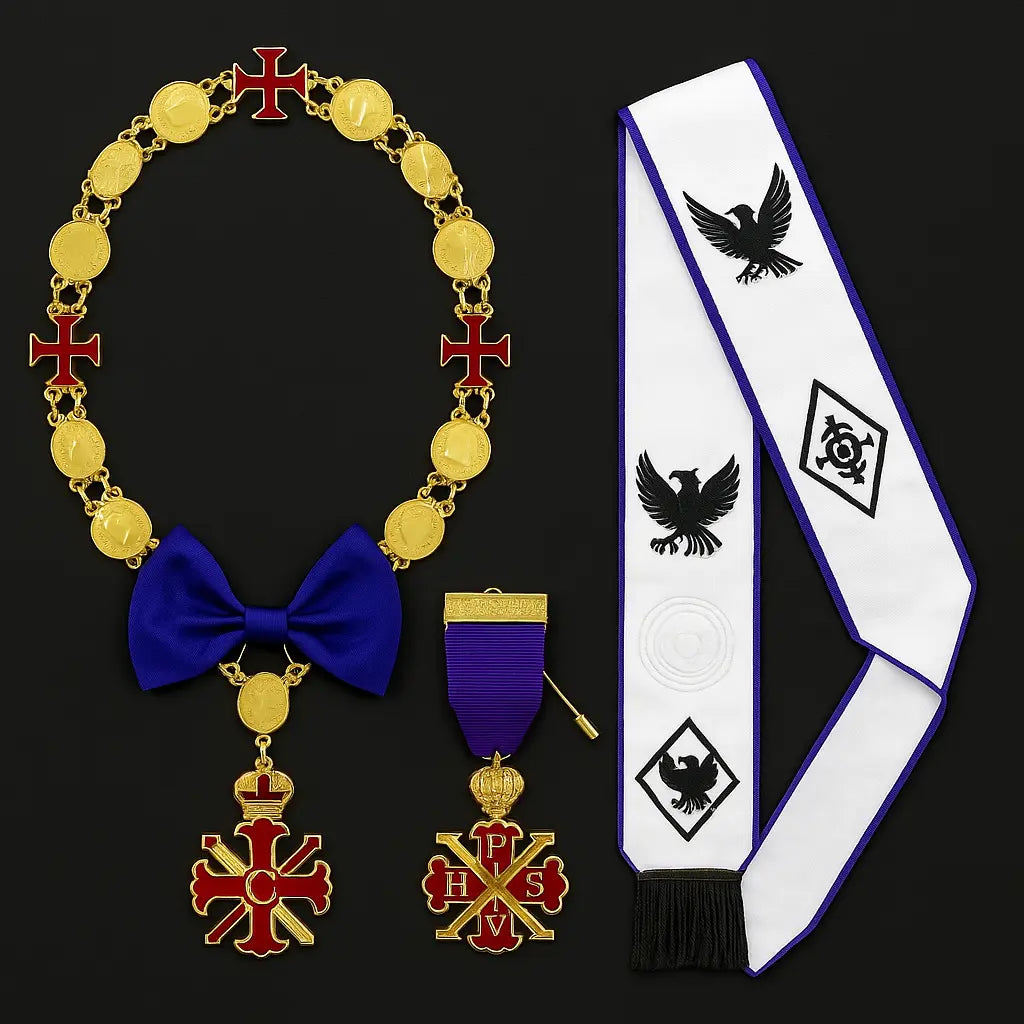 Red-Cross-of-Constantine-Breast-Jewels-Brooches Masonic Hub