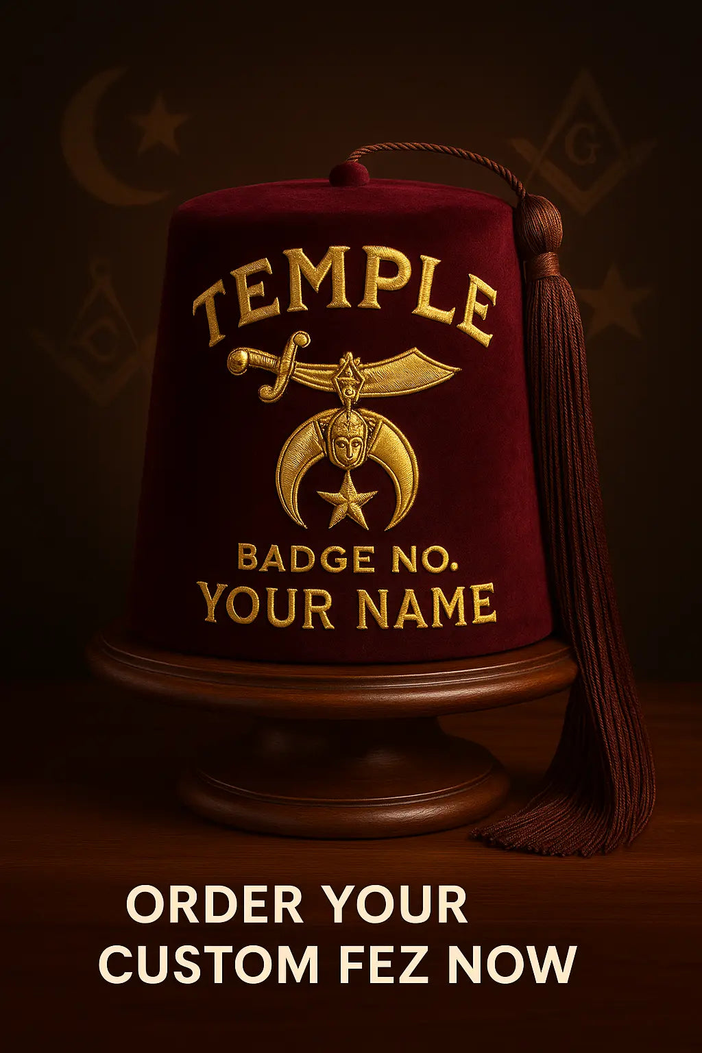 Custom-Fez-Hats-with-Temple-Name-Number-Personalization Masonic Hub