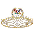 Free Masonic O.E.S Grand Matron Crown – Gold Tone with Hand-Polished Finish Masonic Hub