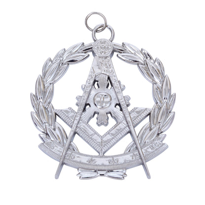 Grand Past Master Masonic Chain Collar Jewel – Silver Freemason Regalia (GPM/GPMS)