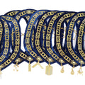 Masonic Blue Lodge Officer Working Tools Set (12) – Chain Collars + FREE Jewels – Complete Regalia Lot Masonic Hub