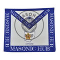 Custom DeMolay Masonic Apron Hand-Embroidered on Lambskin with State outline Masonic Hub