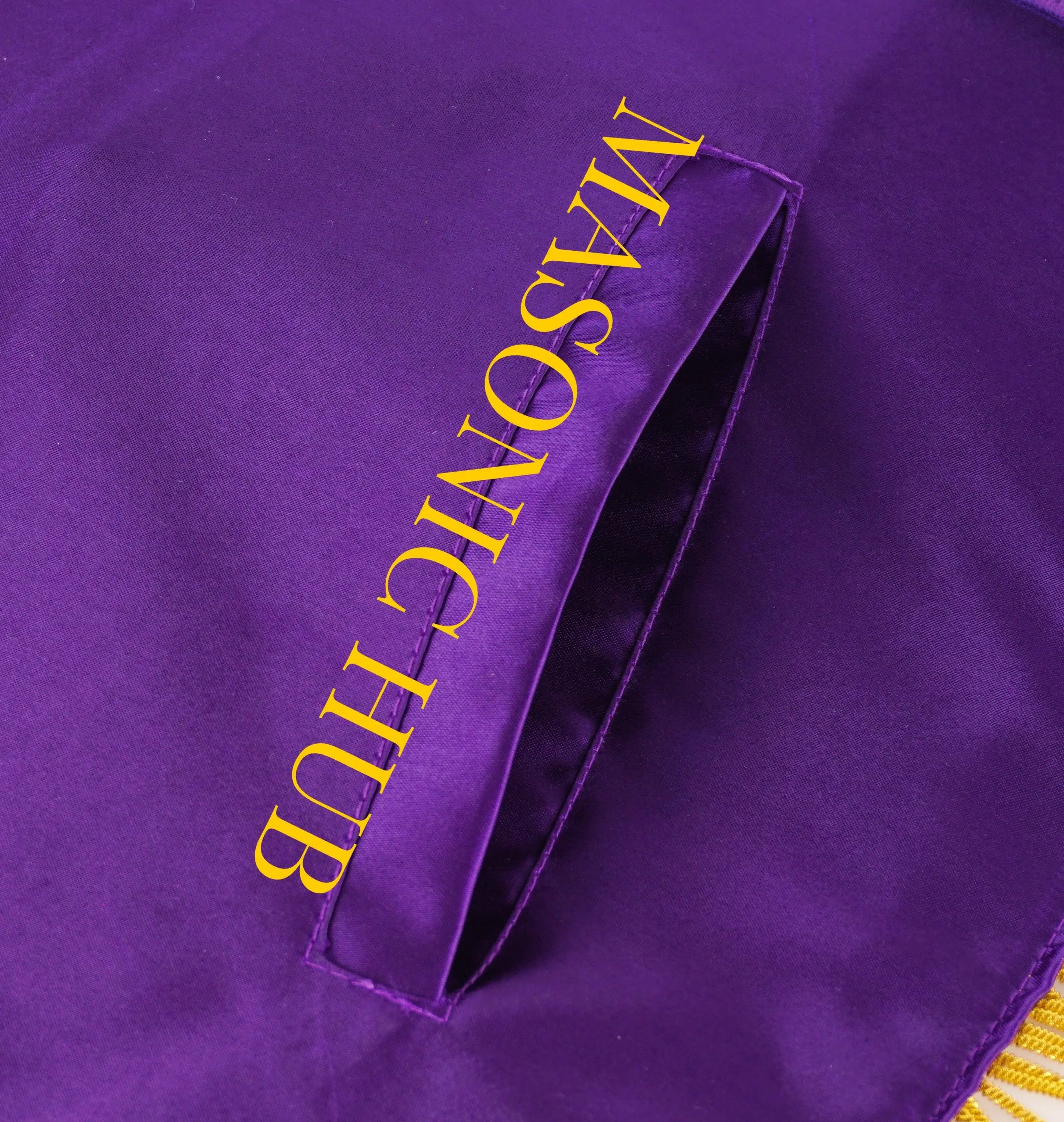 Masonic OES Grand Patron 100% Lambskin Apron – Hand-Embroidered with Chain Collar &amp; Rhinestones Masonic Hub