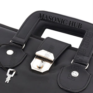Customizable Hand-Embroidered Past Master Masonic Apron Case - Texas Regulation Masonic Hub