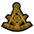 MASONIC PAST MASTER EMBLEM PATCH GOLDEN BULLION HAND EMBROIDERED Masonic Hub