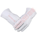 Masonic Plain White Leather Gloves – Blue Lodge Ceremonial Dress Gloves (No Emblem) Masonic Hub