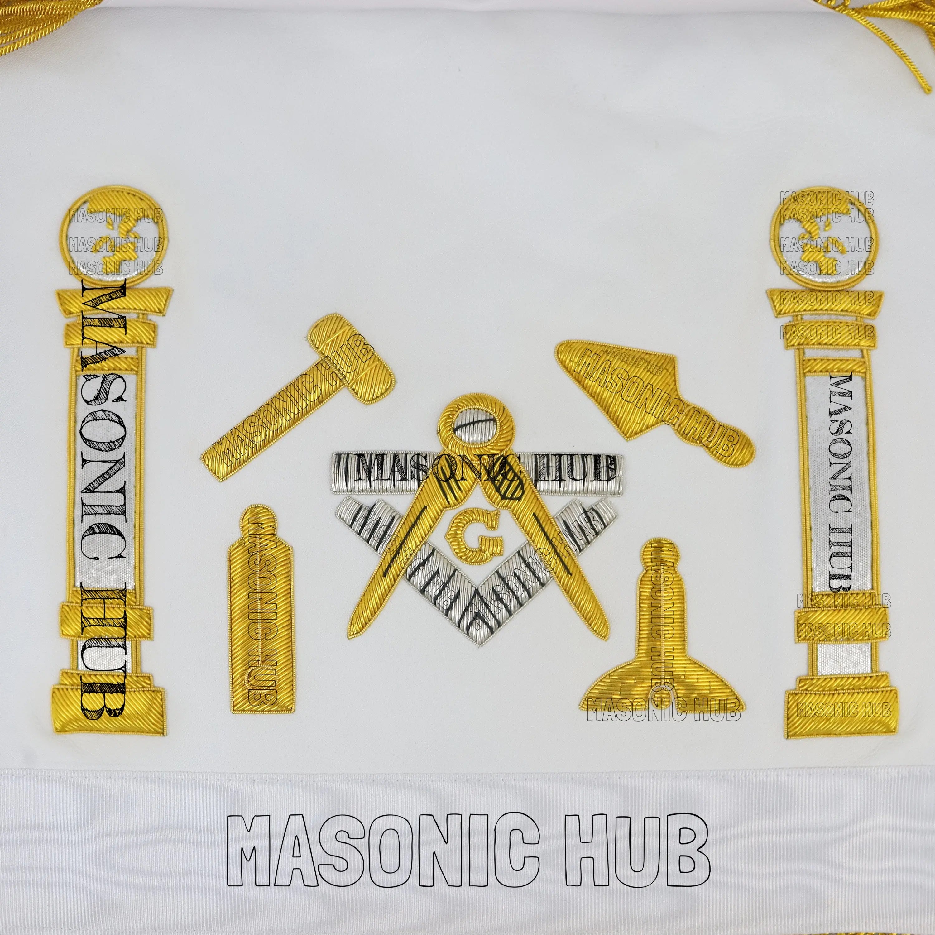 Masonic Master Mason Working Tools Apron Masonic Hub