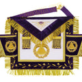 Masonic Grand Master Apron Set – Genuine Sheepskin Leather, Gold Bullion Embroidery + Matching Cuffs Masonic Hub