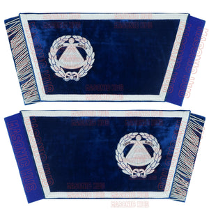 Handcrafted Masonic Regalia Grand Master Gauntlets Cuffs Embroidered with Fringe My Store