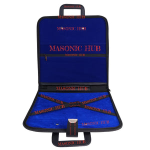 Custom Texas Masonic Apron Case - Embroidered with Texas Star, Compass & Square My Store
