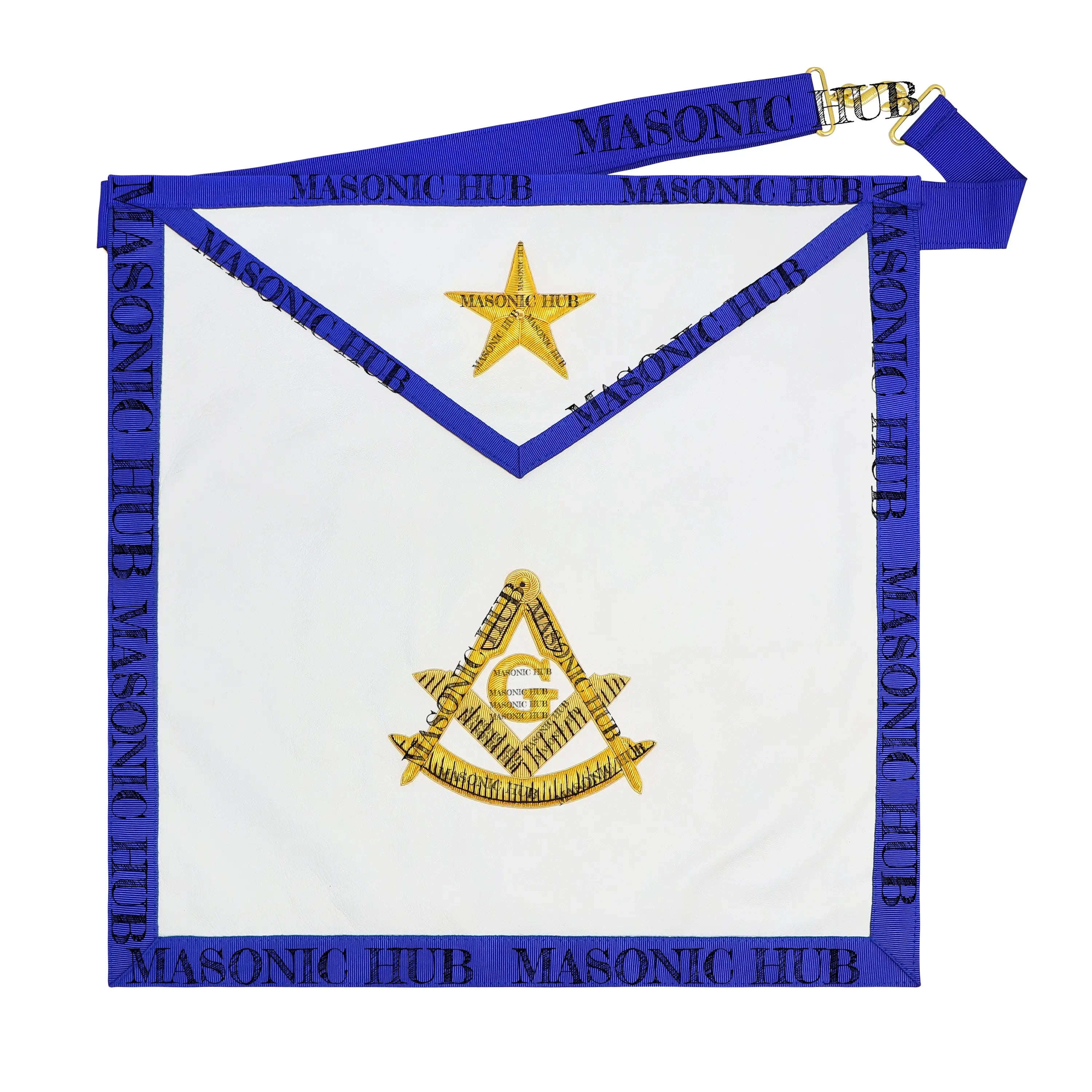 Authentic LONE STAR Texas Past Master Apron Masonic Hub