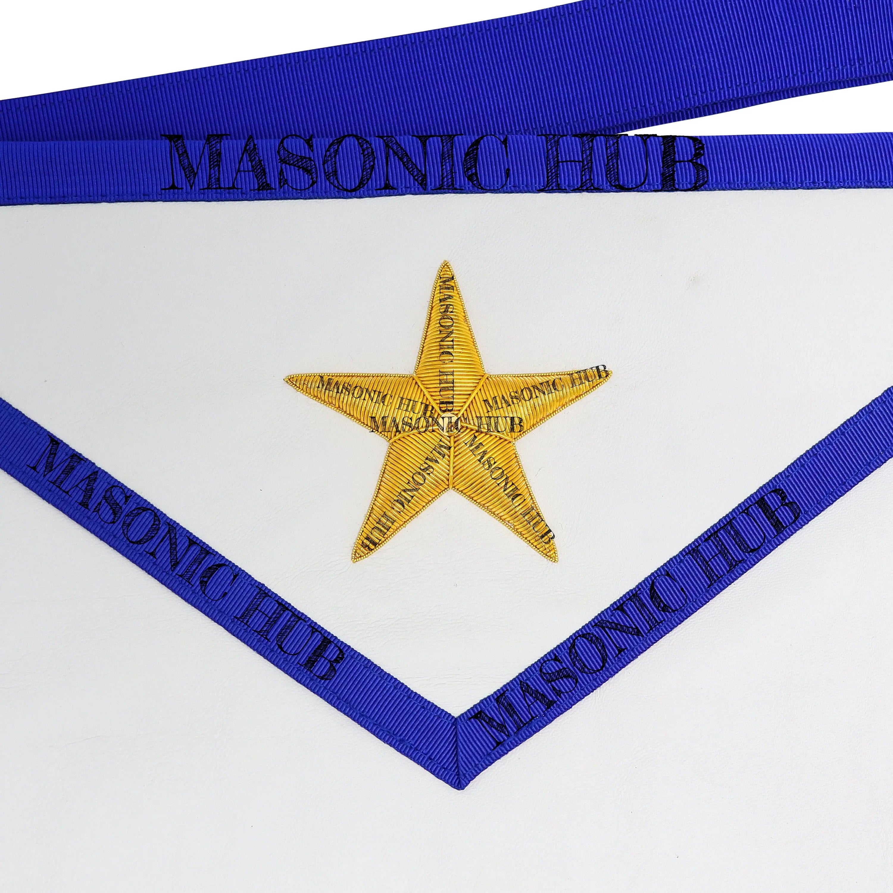 Authentic LONE STAR Texas Past Master Apron Masonic Hub