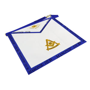 Masonic Blue Lodge Past Master Apron - Texas Regulation Faux Leather Handcrafted Masonic Hub