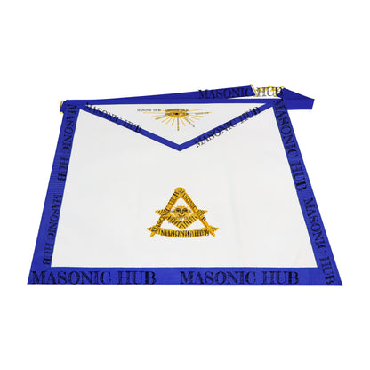 Masonic Blue Lodge Past Master Apron - Texas Regulation Faux Leather Handcrafted