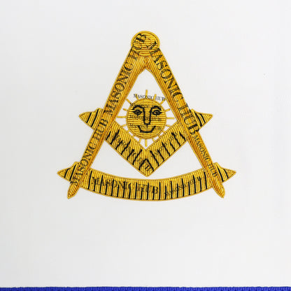 Masonic Blue Lodge Past Master Apron - Texas Regulation Faux Leather Handcrafted