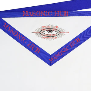 Texas Past Master Masonic Lambskin Apron -Real Leather, Hand-Embroidered Regalia My Store