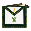 Grand Superintendent Allied Masonic Degrees Apron - Dark Green Velvet & Lambskin Masonic Hub