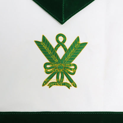 Grand Superintendent Allied Masonic Degrees Apron - Dark Green Velvet & Lambskin