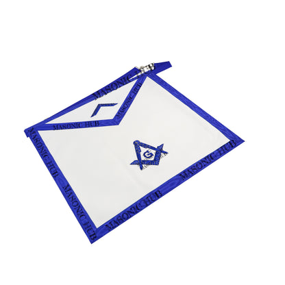 Masonic Texas Worshipful Master Apron – Lambskin Leather, Hand-Embroidered