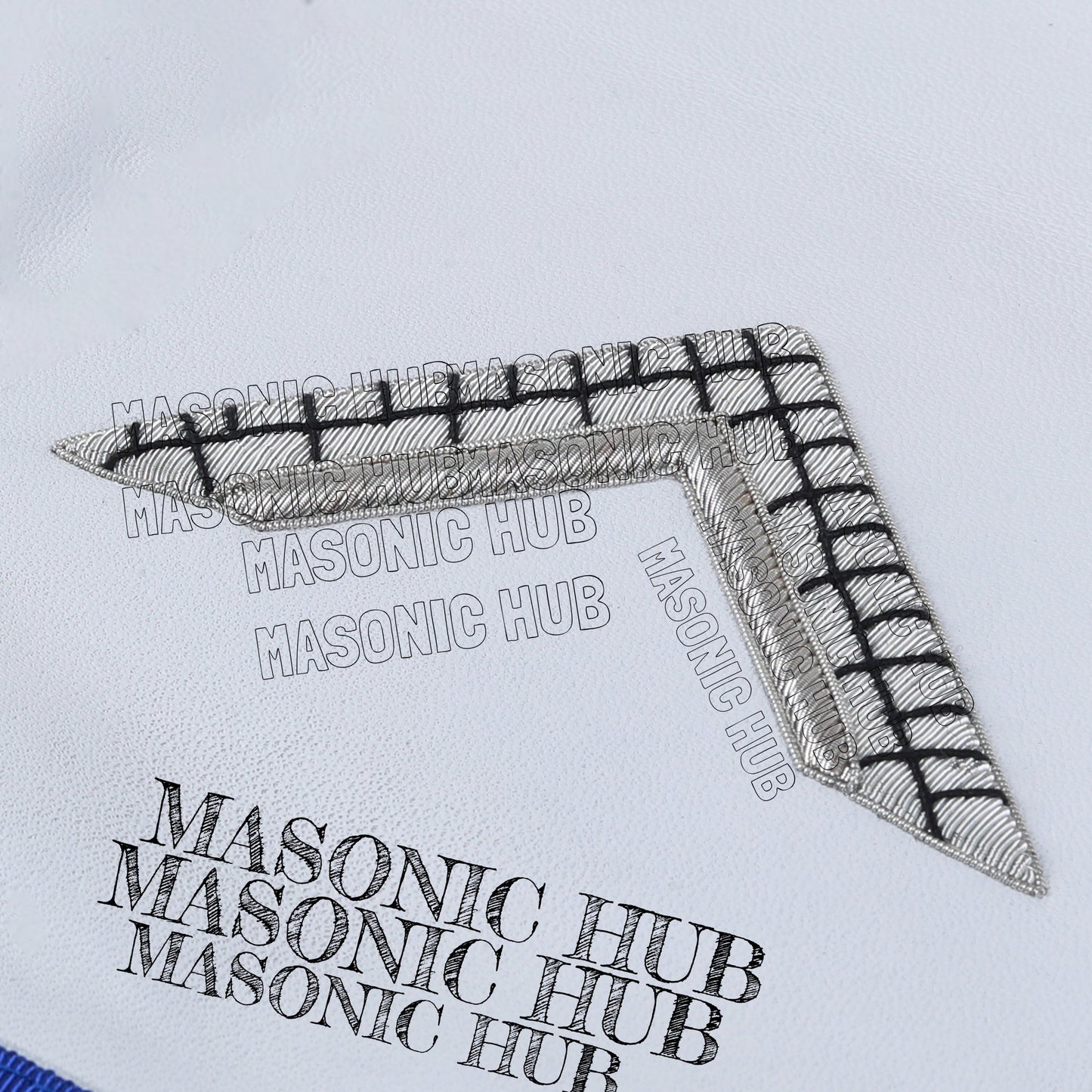 Masonic Texas Regulation Worshipful Master Officer Apron with Eye - Handcrafted