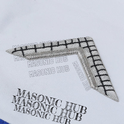 Masonic Texas Regulation Worshipful Master Officer Apron with Eye - Handcrafted