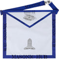 Masonic Texas Regulation Senior Warden Officer Apron with Eye - Handcrafted My Store
