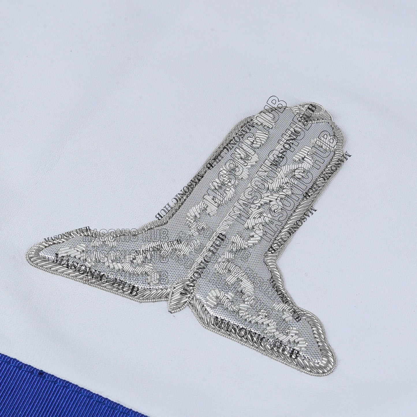Masonic Texas Regulation Senior Warden Officer Apron with Eye - Handcrafted