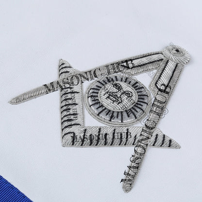 Masonic Texas Regulation Senior Deacon Officer Apron with Eye - Handcrafted