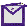 Masonic Royal & Select Masters Council Member Apron – Lambskin with Purple Trim Masonic Hub