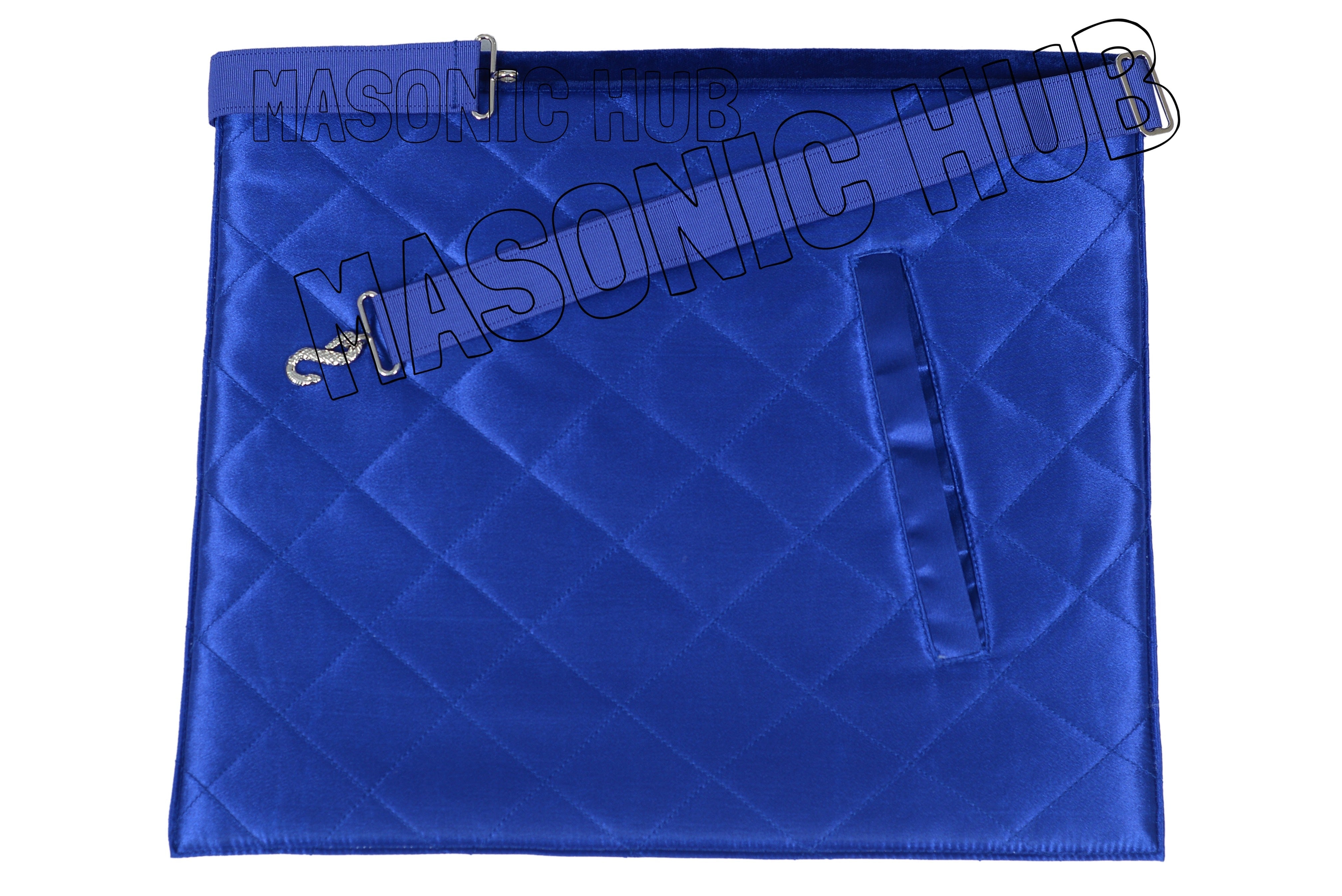 Masonic Blue Lodge Officer Apron Set – 12 Piece – 100% Lambskin – Hand Embroidered Masonic Hub