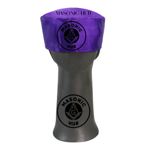 Freemason Cryptic Masons Regalia Cap – Purple Soft Hat with Cryptic Symbol Masonic Hub