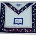 Masonic Blue Lodge Chaplain Officer Apron – 100% Lambskin (Handmade) Masonic Hub