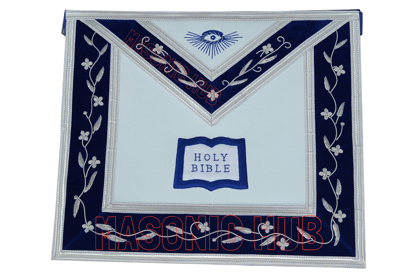 Masonic Blue Lodge Chaplain Officer Apron – 100% Lambskin (Handmade)