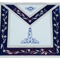 Masonic Blue Lodge Senior Warden Officer Apron – 100% Lambskin (Handmade) Masonic Hub