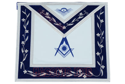 Freemason Blue Lodge Senior Deacon Officer Apron – 100% Lambskin Leather, Handmade Masonic Regalia