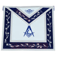 Freemason Blue Lodge Junior Deacon Officer Apron – 100% Lambskin Leather, Handmade Masonic Regalia Masonic Hub