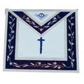 Freemason Blue Lodge Tyler Apron 100% Lambskin Leather with Chain Collar & Jewel – Masonic Officer Regalia Masonic Hub