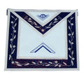 Masonic Blue Lodge Worshipful Master Officer Apron – 100% Lambskin (Handmade) Masonic Hub